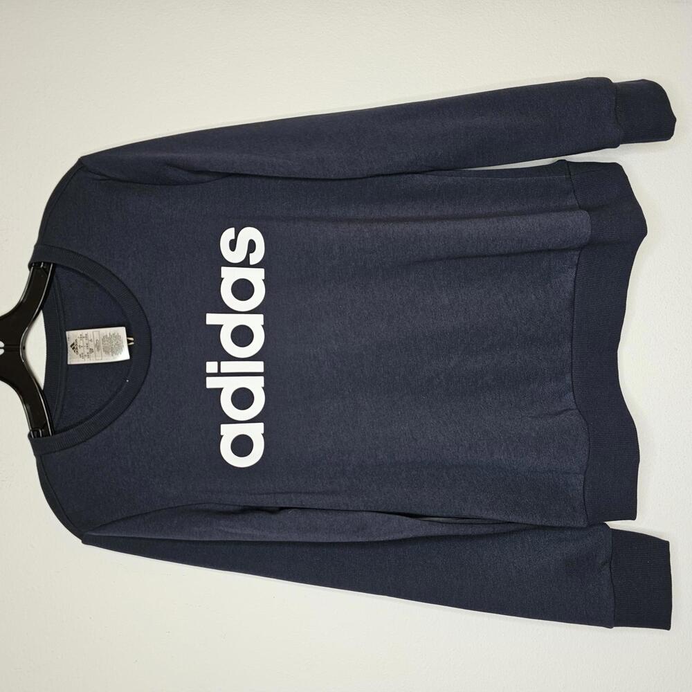 NWT Adidas Women's Navy Blue Long Sleeve Sweatshirt Size Small